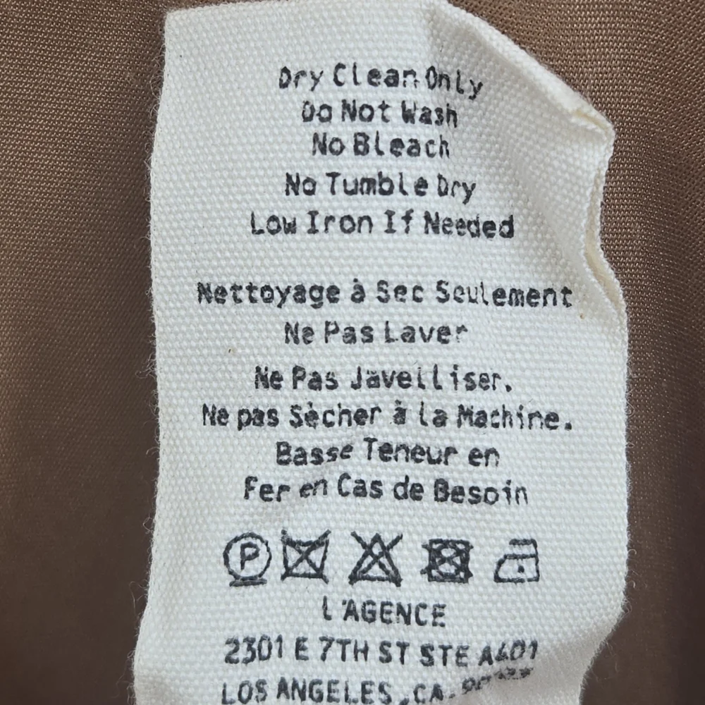 L'AGENCE‎ Akiya Satin Slip Dress Coco Brown Bias Cut Midi XS Tall - Picture 7 of 14